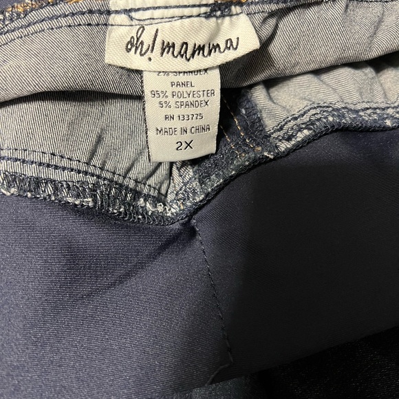 Oh Mamma Maternity Jeans Pants Size 1X or 2X - Picture 5 of 6